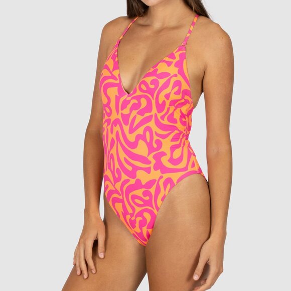 Baku Deep V One Piece - size 8CAN - Picture 3 of 7